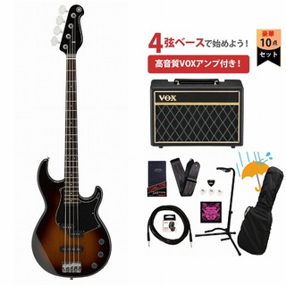 YAMAHA BB434 タバコブラウンサンバースト(TBS) BB400 Series Broad Bass VOXアンプ付属エレキベース初心者セットR