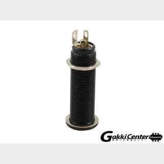 ALLPARTS Switchcraft Black Stereo Long Threaded Jack