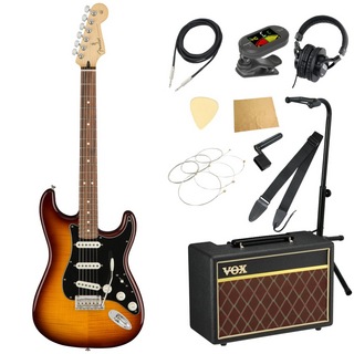 FenderPlayer Stratocaster Plus Top PF Tobacco Burst エレキギター VOXアンプ付き 入門11点 初心者セット