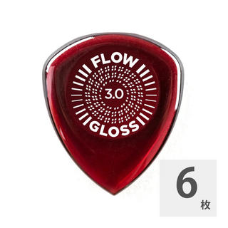 Jim Dunlop550R300 FLOW GLOSS 3.0 ギターピック×6枚