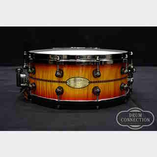 Pearl Masterworks -Gloss Vintage Sunburst over White Sycamore w/Rosette Inlay- 14"×5.5" [MWAC1455S] 