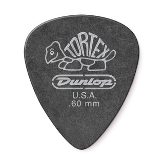 Jim Dunlop488 Tortex Pitch Black Standard 0.60mm ギターピック×12枚