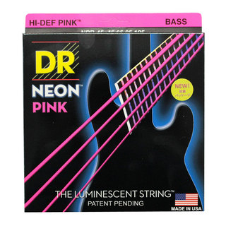 DRNEON Hi-Def PINK MEDIUM NPB-45 エレキベース弦