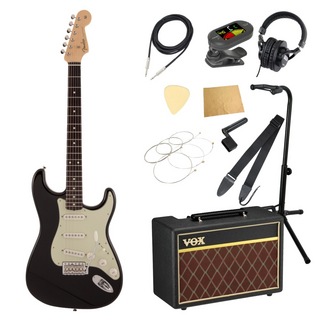Fenderフェンダー MIJ Traditional 60s Stratocaster RW BLK エレキギター VOXアンプ付き 入門11点 初心者セット