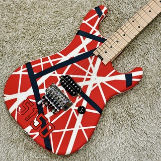 EVH Striped Series 5150 MN Red with Black and White Stripes 【特価】