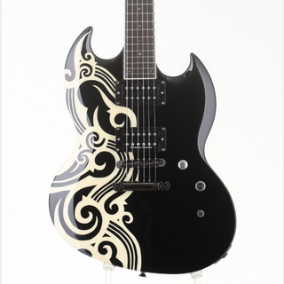 ESP PM-108VP WAVE MOTION Black w/ Tribal Graphic 【新宿店】