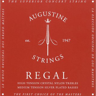 AUGUSTINE Regal Red Extra High Trebles Medium Tension Basses 29.5-45 【梅田店】