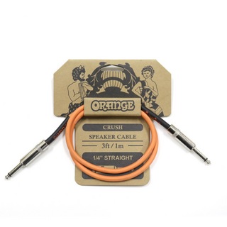 ORANGE CRUSH Speaker Cable 3ft 1m 1/4" Straight CA040 スピーカーケーブル