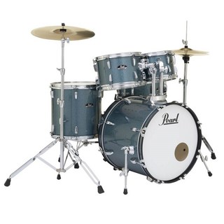 PearlROADSHOW Compact Drum Kit ～Overseas Edition - Aqua Blue Glitter [RS505C/C #703]