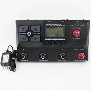 ZOOM 【中古】 ベース用マルチエフェクター ズーム ZOOM B2 FOUR アンプエミュレーター