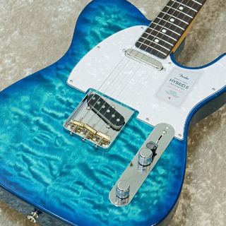 Fender 2024 Collection Made in Japan Hybrid II Telecaster QMT -Quilt Aquamarine-【#JD24001550】