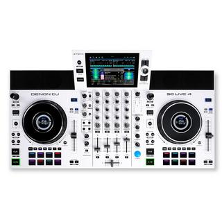 DENON SC LIVE 4 WHITE 【Apple Music対応】【オールインワン型スタンドアローンDJコントローラー】(デノンデ...