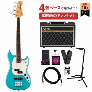 Fender Player II Mustang Bass PJ Rosewood Fingerboard Aquatone Blue フェンダー エレキギター VOXアンプ付属エ