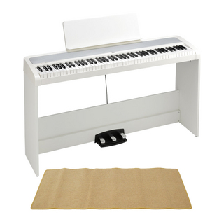 KORG コルグ B2SP WH 電子ピアノ ピアノマット(クリーム)付きセット