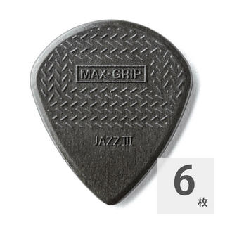 Jim DunlopMax-Grip Jazz III Carbon Fyber Pick CB ギターピック×6枚入り