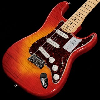Fender2024 Collection MIJ Hybrid II Stratocaster MapleFlame Sunset Orange Transparent [限定モデル](重量:3.