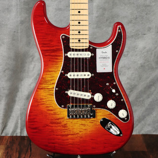 Fender2024 Collection MIJ Hybrid II Stratocaster Maple Fingerboard FlameSunsetOrangeTransparet【梅田店】