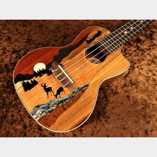 Luna Guitars Vista Deer Concert Uke w/Preamp 【コンサート/ディアー】【24回金利0%対象】【送料込】