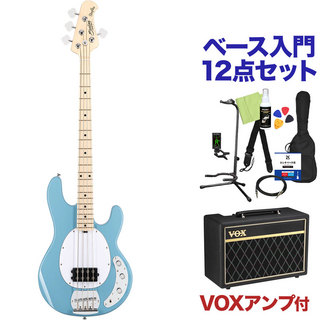 Sterling by MUSIC MAN RAY4-M1 CHB チョッパー・ブルー ベース 初心者12点セット 【VOXアンプ付】 エレキベース