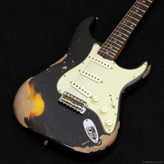 Fender Custom Shop 1960 Stratocaster Heavy Relic [Aged Black over 3-Tone Sunburst]