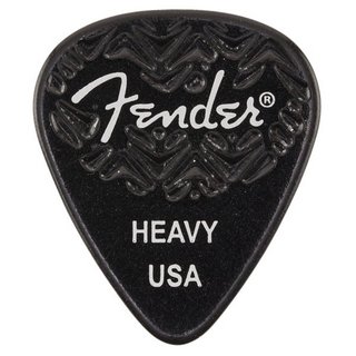 Fender Wavelength Celluloid Picks 351 Shape Black Heavy - 6 Pack フェンダー [6枚入り]【WEBSHOP】