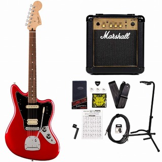Fender Player Jaguar Pau Ferro Fingerboard Candy Apple Red フェンダー  MarshallMG10アンプ付属エレキギター初