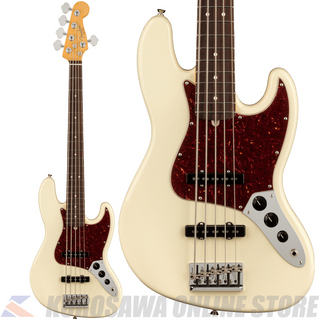 Fender American Professional II Jazz Bass V, Rosewood, Olympic White 【小物プレゼント】(ご予約受付中)