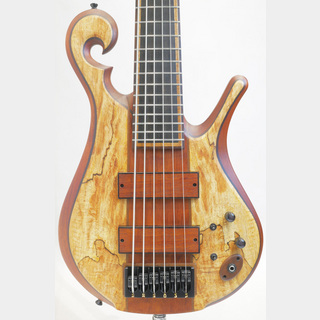 Carl Thompson Scroll Bass 6st Spalted Maple Top