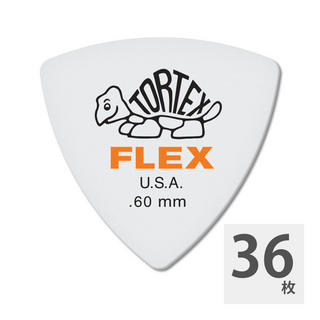 Jim Dunlop456 Tortex Flex Triangle 0.60mm ギターピック×36枚