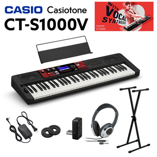 Casio CT-S1000V 61鍵盤 スタンド・ヘッドホンセット