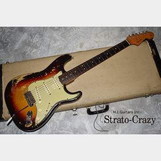 Fender Stratocaster '63 Sunburst  "Beat-Up" /Rose  neck