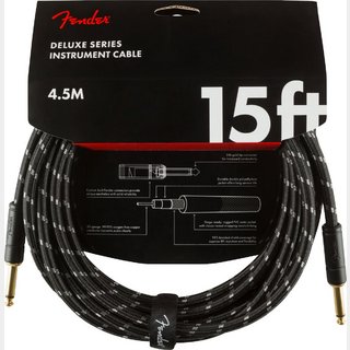 FenderDeluxe Series 15FT S/S Black Tweed 約4.5メートル ケーブル フェンダー【池袋店】