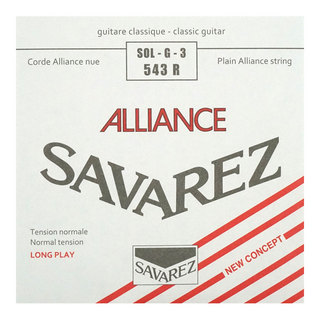 SAVAREZ543R ALLIANCE Normal tension クラシックギター弦 3弦 バラ弦×5本