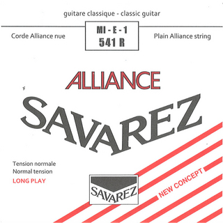 SAVAREZ 541R ALLIANCE Normal tension クラシックギター弦 1弦 バラ弦×5本