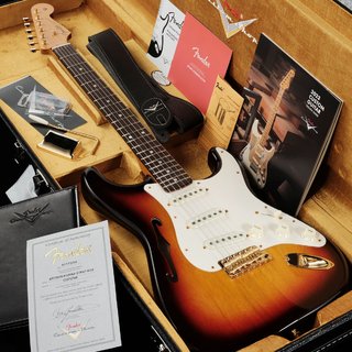 Fender Custom Shop Artisan Collection Korina Stratocaster (Thinline) NOS Chocolate 3 Color Sunburst【渋谷店】