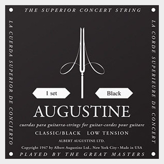AUGUSTINE BLACK／SET クラシックギター弦 CLASSIC／BLACK 028-0435
