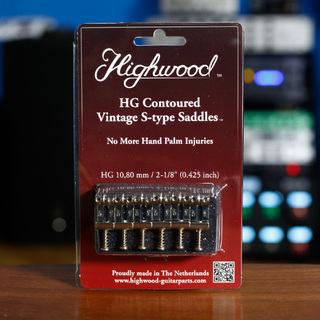 Highwood HG Contoured Vintage S-type Saddle｜10.80mm Nickel Gross
