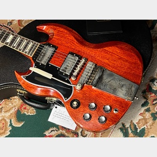 Gibson Custom ShopHistoric Collection 1964 SG Standard Reissue Left Hand w/Maestro Vibrola VOS "Cherry Red" (#301814)