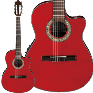 Ibanez GA30TCE TRD (Transparent Red High Gloss) エレガットギター ソフトケース付属