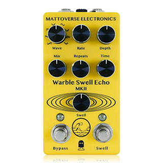 Mattoverse Electronics Mattoverse Electronics Warble Swell Echo MKII Yellow ディレイ ギターエフェクター