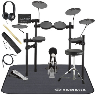 YAMAHA DTX432KUPGS 電子ドラム 純正ヘッドホンとスティックとマットセット