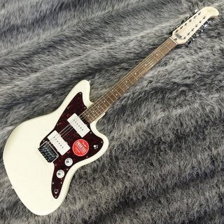 Squier by Fender Paranormal Jazzmaster XII Laurel Fingerboard Tortoiseshell Pickguard Olympic White