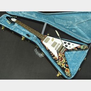 Epiphone Inspired by Gibson Custom Shop Jimi Hendrix "Love Drops" Flying V #24071520447