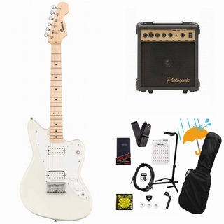 Squier by Fender Mini Jazzmaster HH Maple FB Olympic White PG-10アンプ付属エレキギター初心者セットR【WEBSHOP】