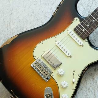 J.W.Black GuitarsJWB-JP-S SSH -3 Tone Sunburst Medium Aged-
