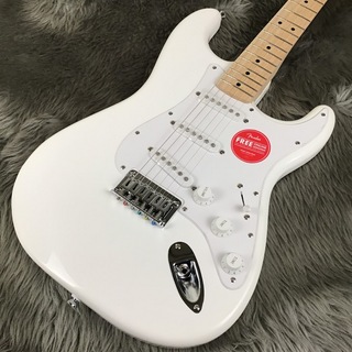 Squier by Fender SONIC STRATOCASTER HT Maple Fingerboard White Pickguard Arctic White ストラトキャスター ハードテイル