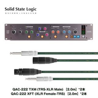Solid State Logic(SSL) Fusion+Oyaide QAC-222高品位ケーブル４本セット【2.0ｍ】(TRS-XLR Male) (XLR Female-TRS)【台数限定特...