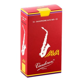 VANDORENアルトサックス リード JAVA RED 10枚入 ファイルドカット 3 (ノナカ正規品) 【名古屋栄店】