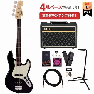 FenderMade in Japan Junior Collection Jazz Bass Rosewood Fingerboard Black フェンダーVOXアンプ付属エレキベ