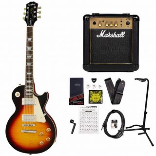 EpiphoneInspired by Gibson Les Paul Standard 50s Vintage Sunburst レスポール MarshallMG10アンプ付属エレキギ